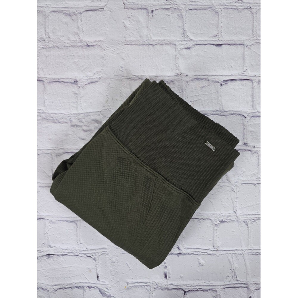 VS Pink Active Olive Green Textured Leggings Women’s Medium